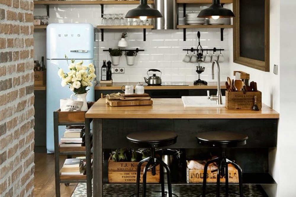 Dapur dengan Mini Bar Dapur dengan Mini Bar