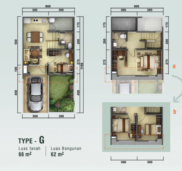 Denah Rumah Mewah 3 Lantai