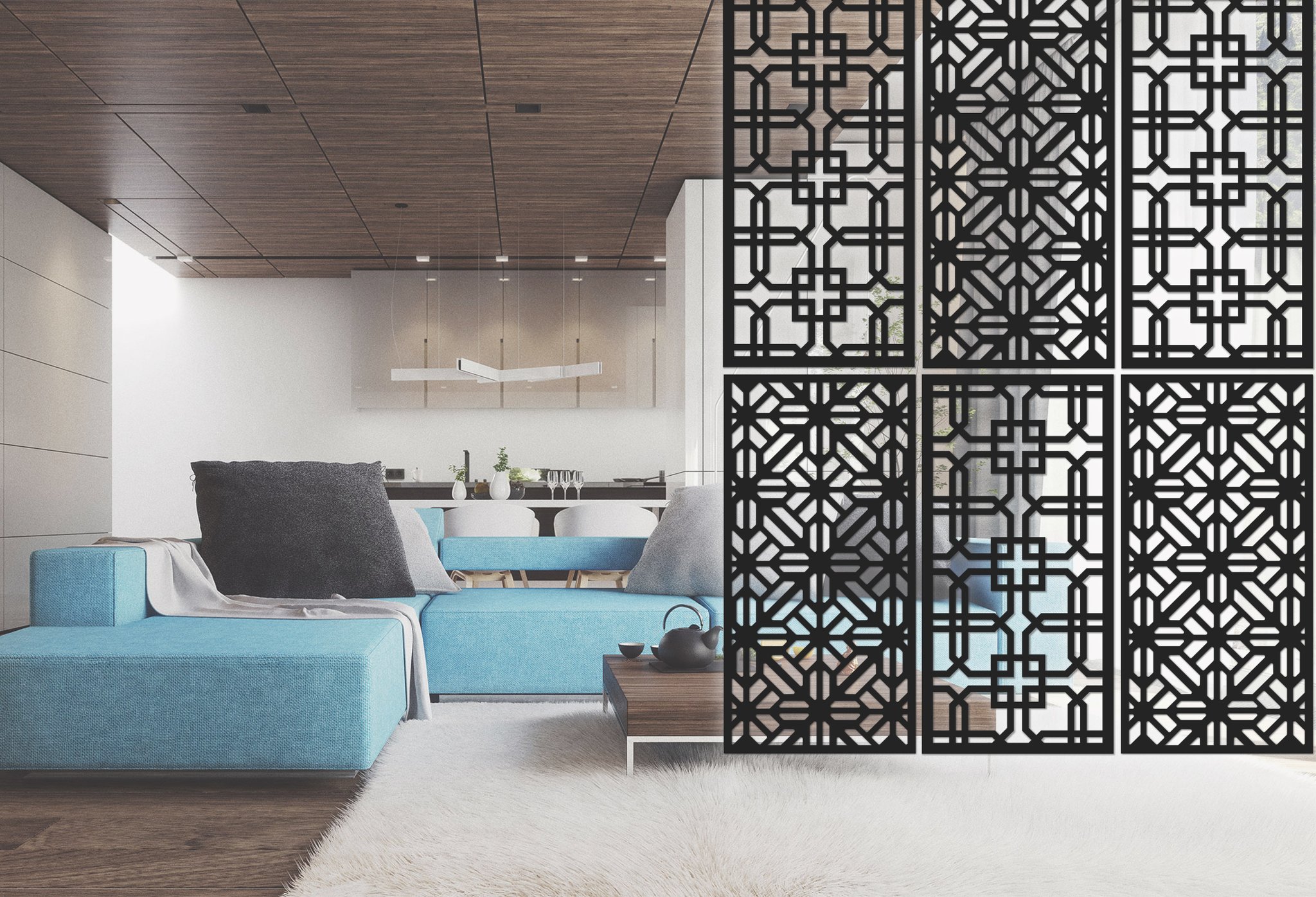 Sekat Gantung yang Solid