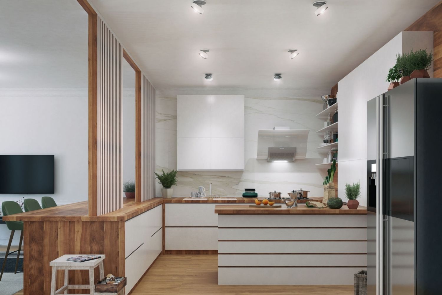 Dapur Setengah Partisi Dapur Setengah Partisi