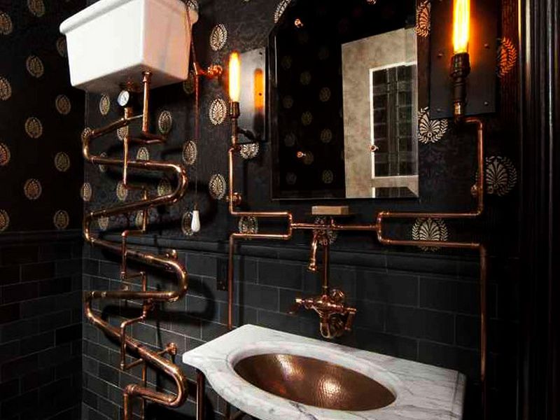 desain powder room industrial desain powder room industrial