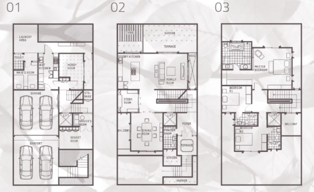 Layout Rumah Minimalis 3 Lantai dengan Lift Pribadi Layout Rumah Minimalis 3 Lantai dengan Lift Pribadi