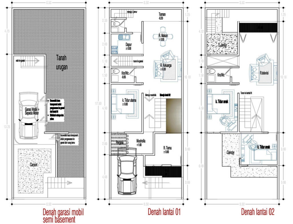 Rumah 4 Kamar Tidur Satu Lantai dengan Mushola Rumah 4 Kamar Tidur Satu Lantai dengan Mushola