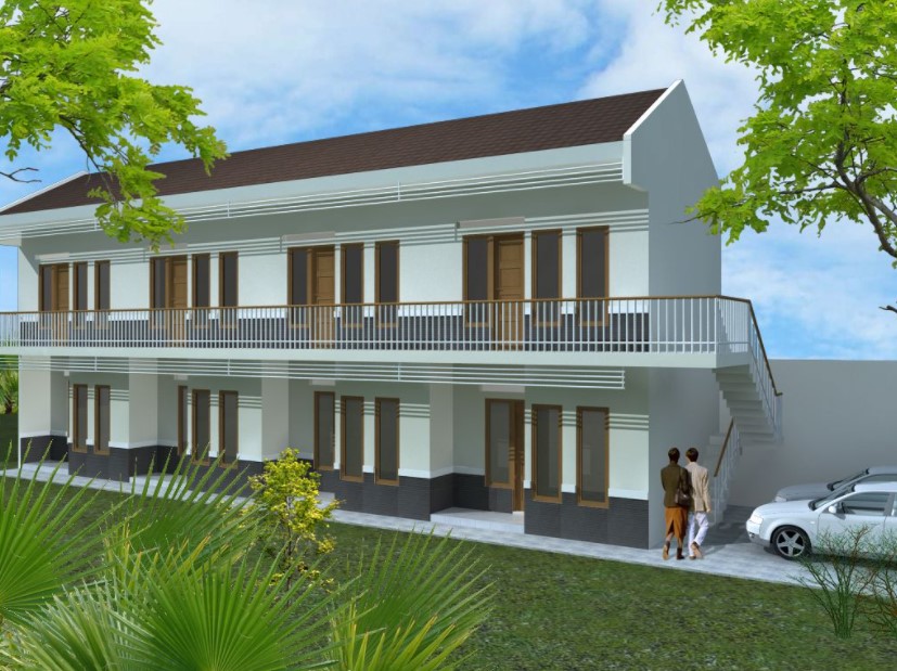 Desain Rumah Kost Kostan dengan Area Parkir Desain Rumah Kost Kostan dengan Area Parkir