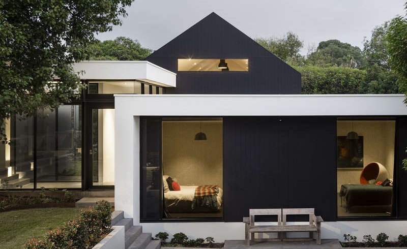 Fasad Rumah Scandinavian yang Sederhana Fasad Rumah Scandinavian 1 Lantai Modern