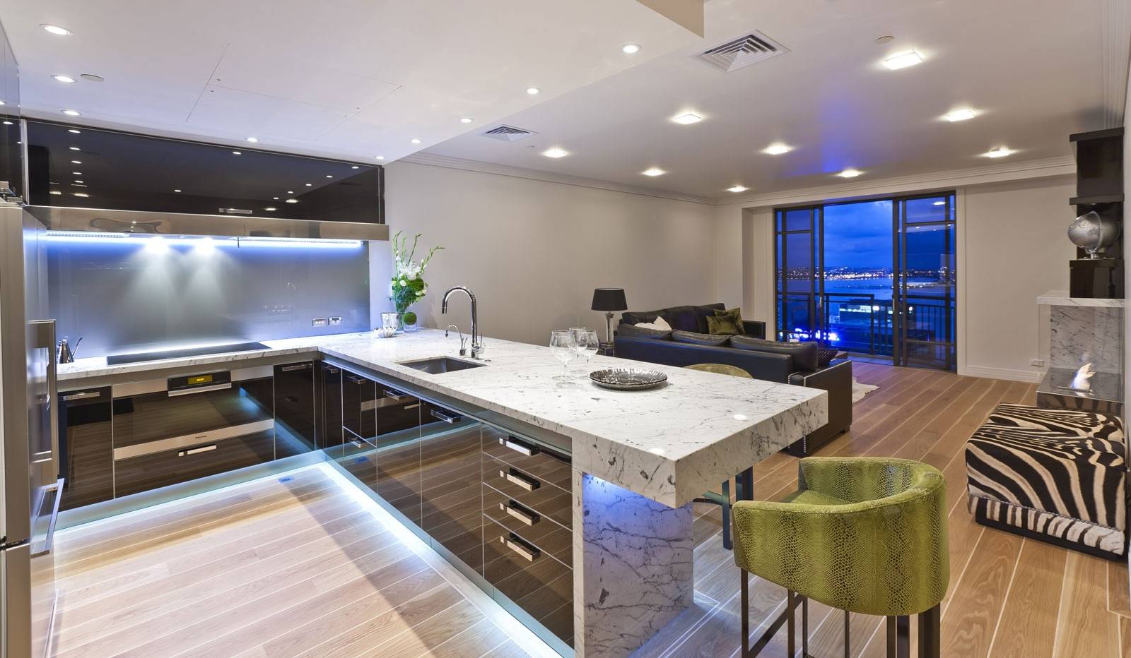 Pencahayaan Dapur Apartemen Mewah Pencahayaan Dapur Apartemen Mewah