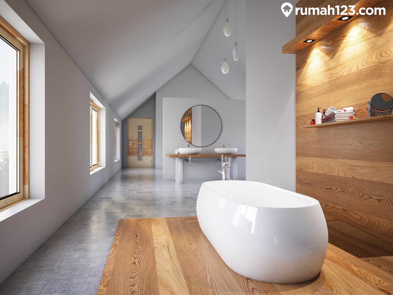 14 Inspirasi Desain Kamar Mandi yang Nyaman dan Modern