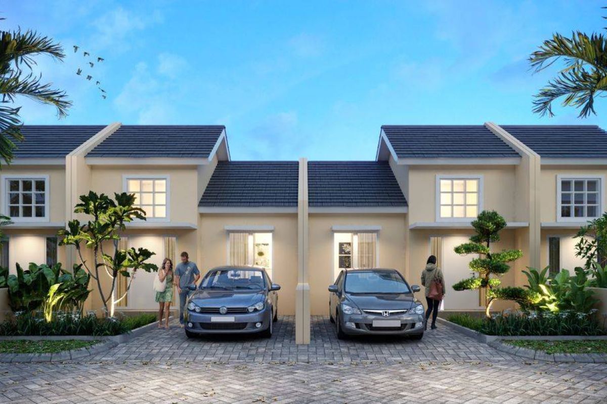 Tampilan rumah tipe 36 di Graha Palem Asri