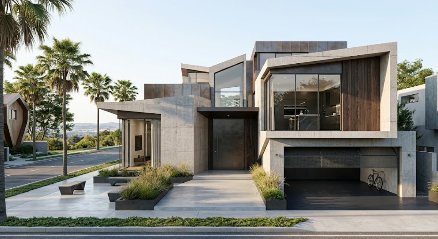 desain ruang keluarga dan dapur tanpa sekat