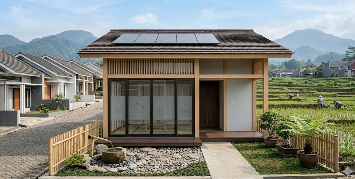 Rumah tipe 36 desain Jepang