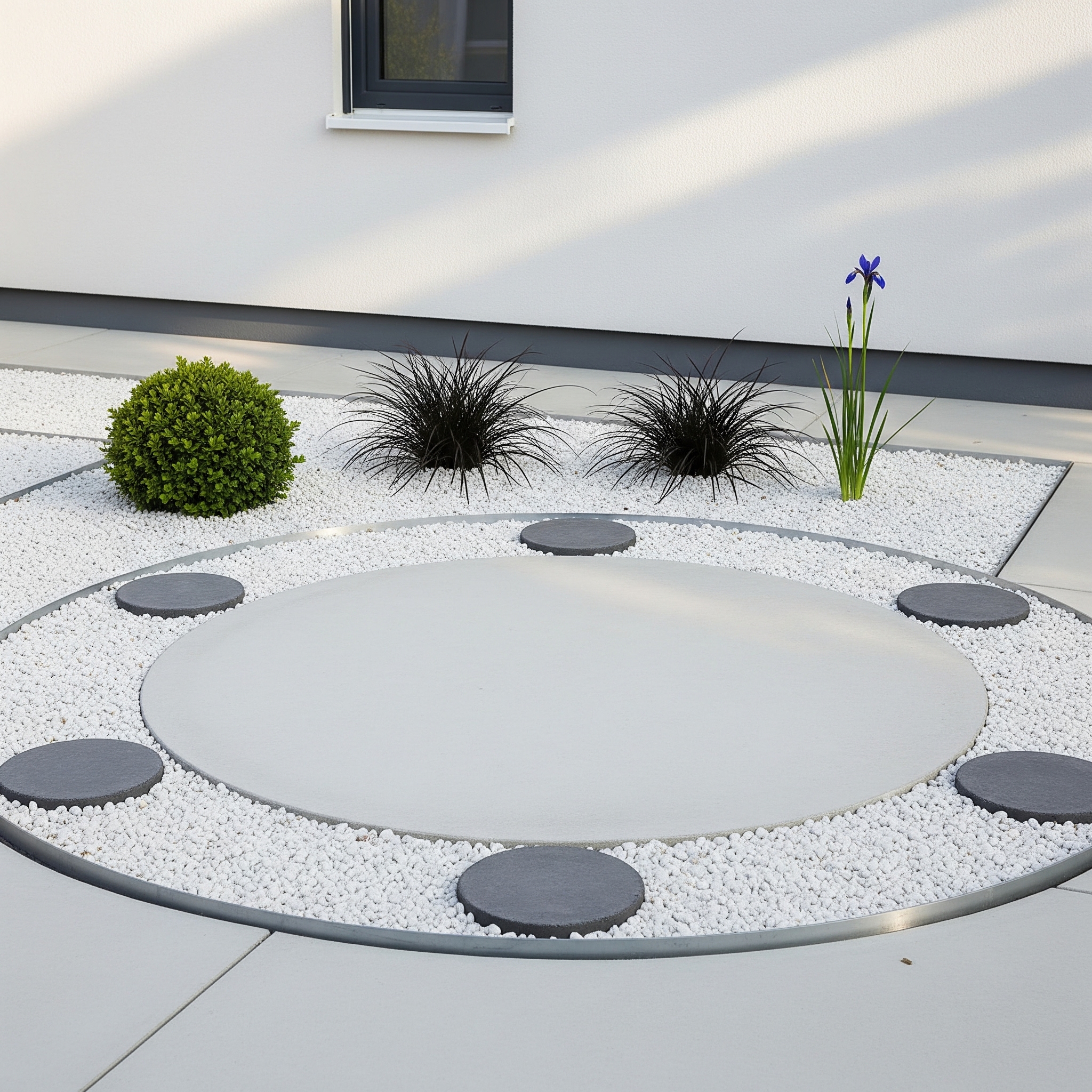 Taman Rumah Minimalis Melingkar