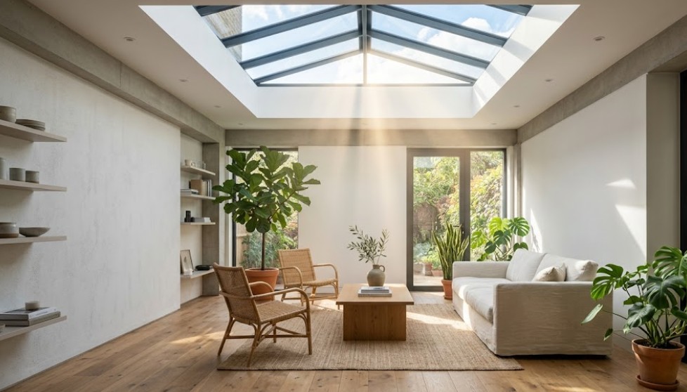 3. Menggunakan Skylight Roof