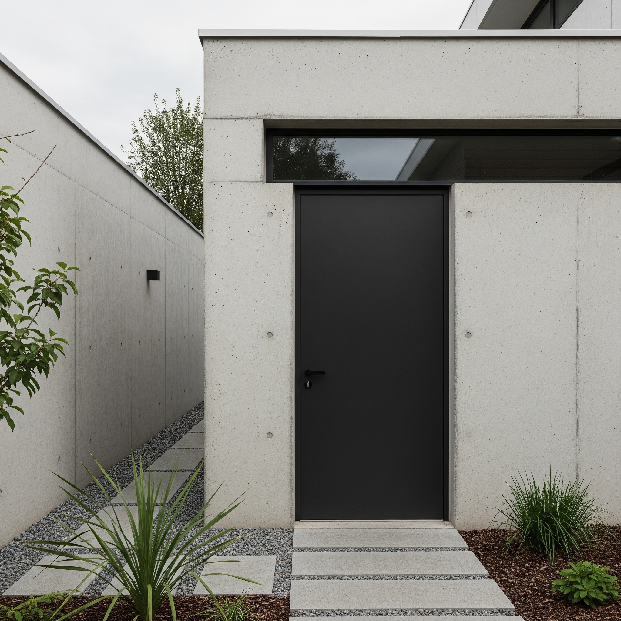 Desain Rumah Pintu Samping Minimalis