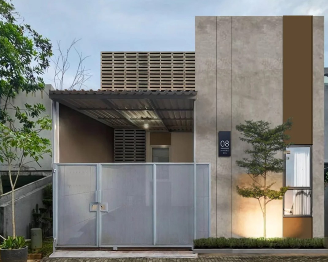 19. Rumah Industrial Low Budget yang Dibuat Simpel