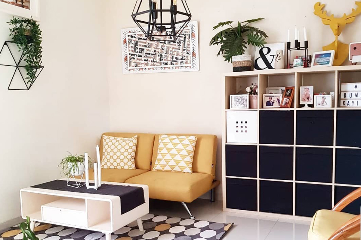 desain ruang tamu rumah subsidi scandinavian