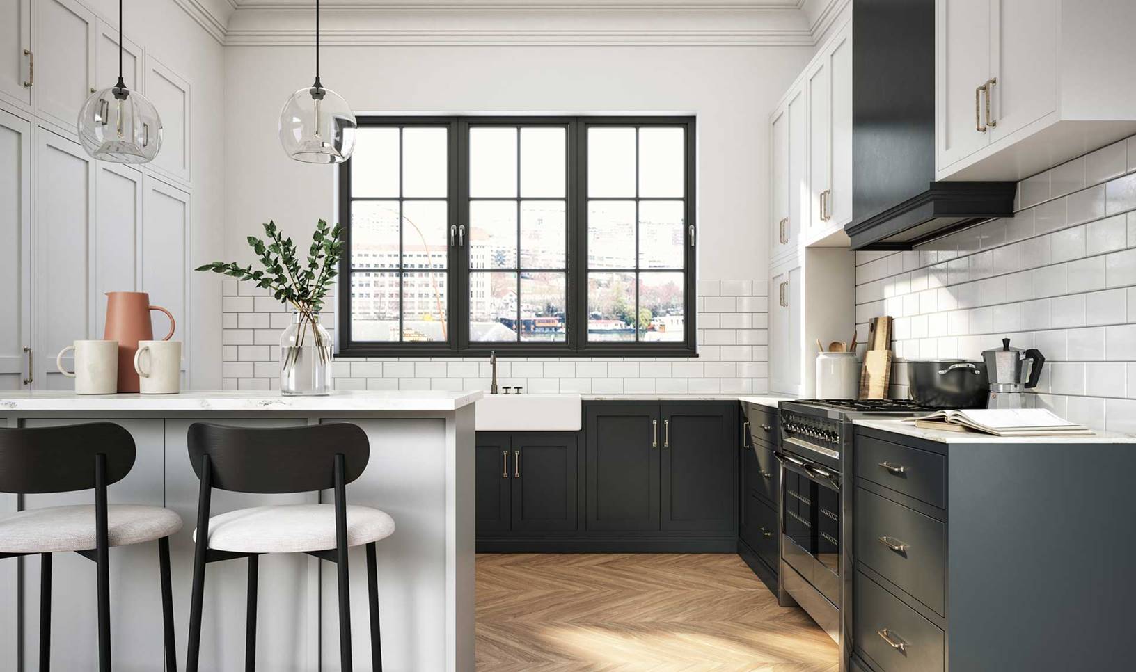 Kitchen Set Hitam Putih