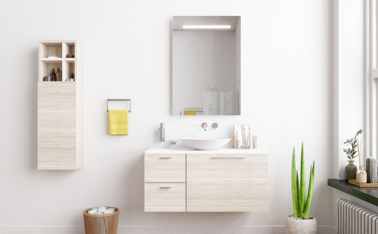 Terapkan Wastafel di Sudut Ruangan