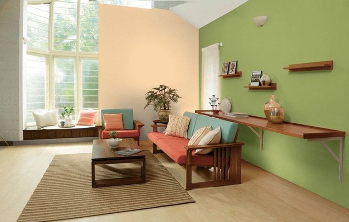 Cat hijau sage dan salem