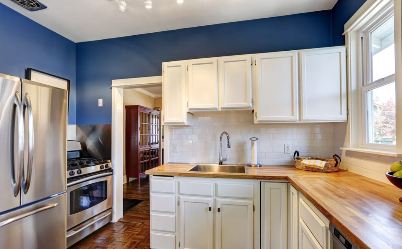 Pilihan Warna Biru untuk Dapur Minimalis