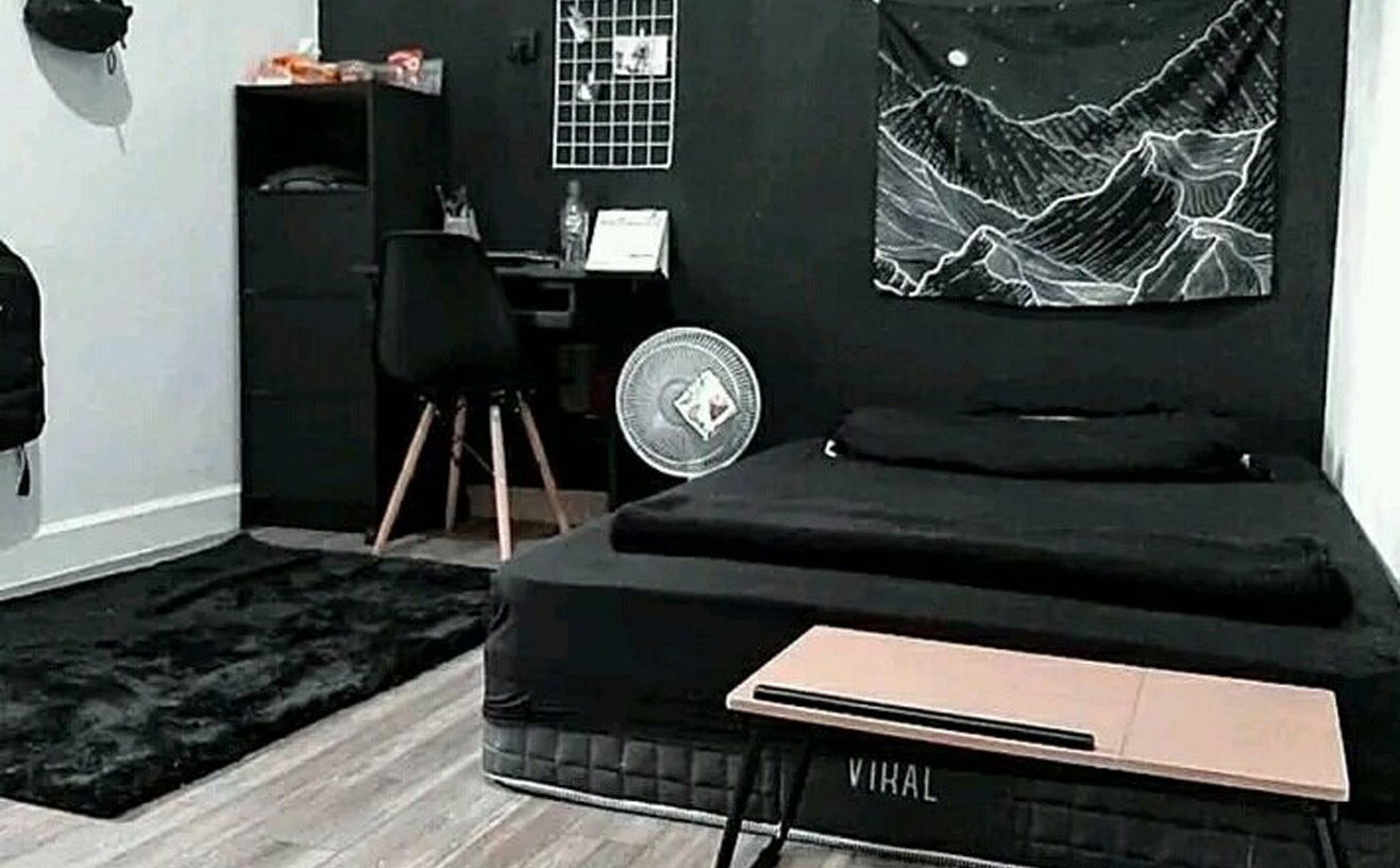 Desain Kamar Monokrom