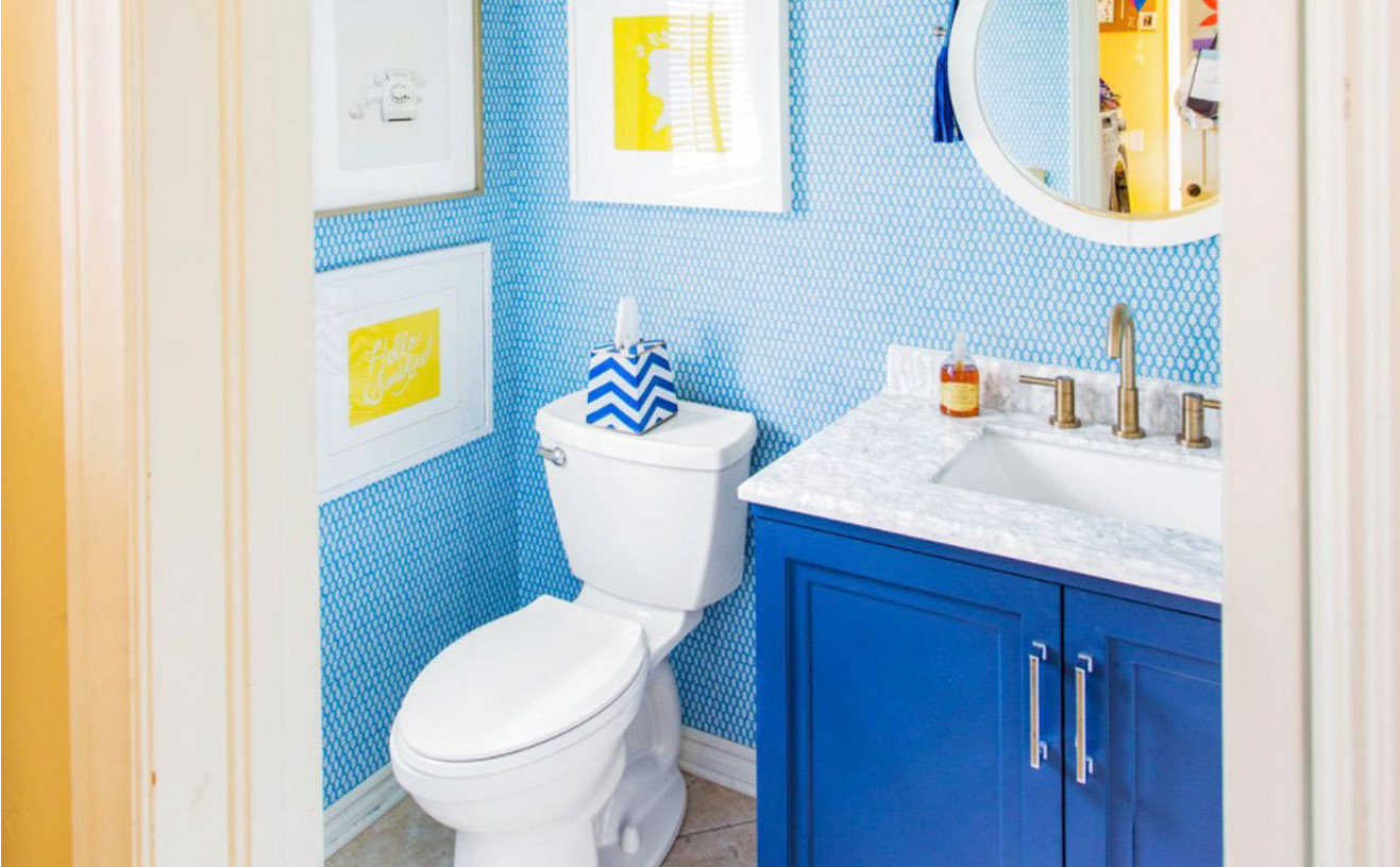 Desain Powder Room Color Full