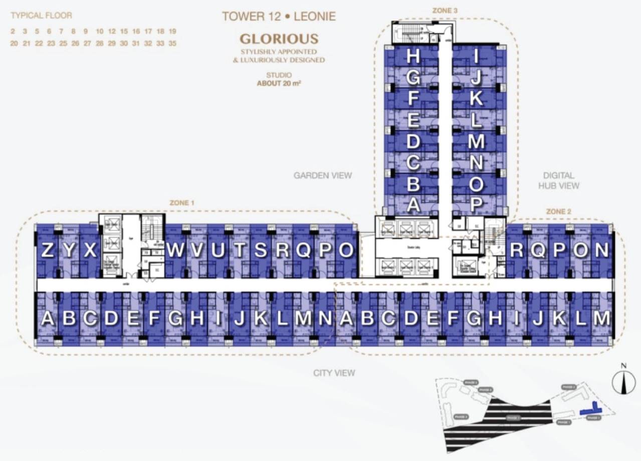 Contoh Denah Gedung Apartemen