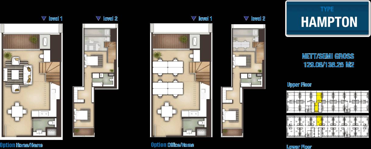 Denah Apartemen SOHO