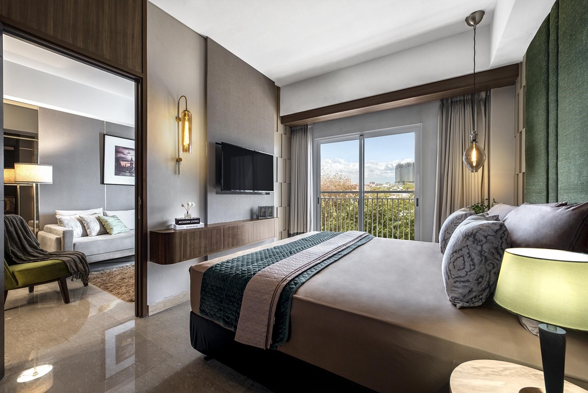 Foto Kamar Apartemen Kontemporer