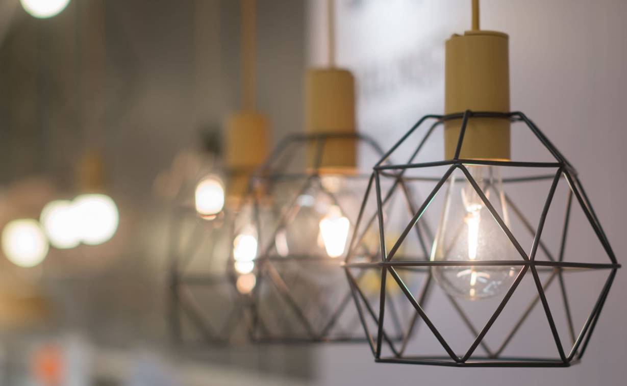 Lampu Gantung Industrial Heksagon