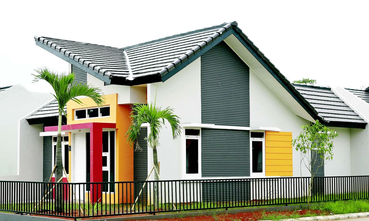 Rumah Atap Miring Dua Sisi