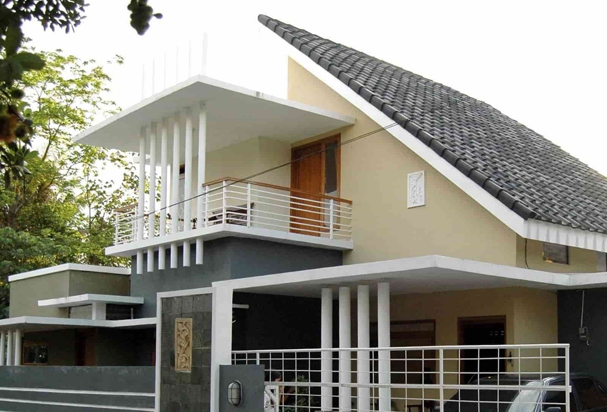 Rumah Atap Miring Sederhana