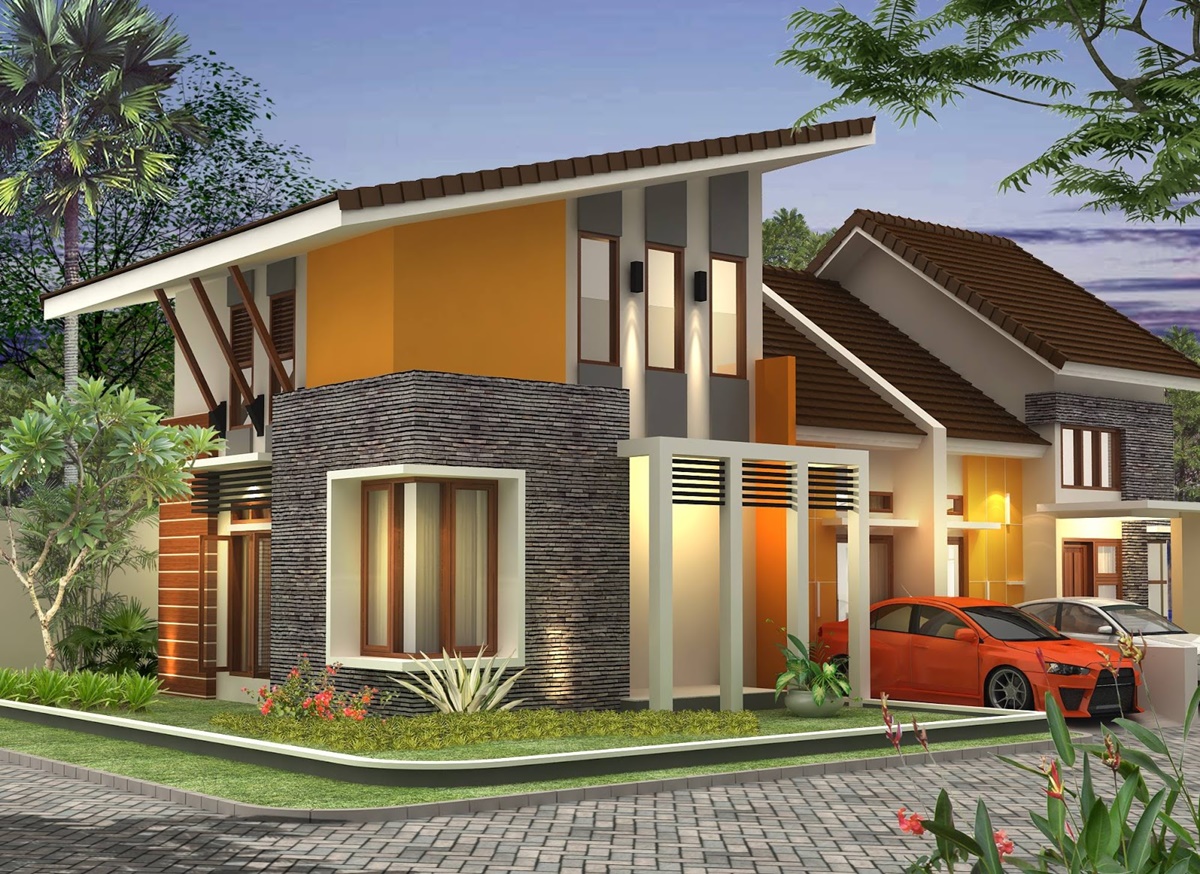 7 Inspirasi Desain Rumah Atap Miring yang Unik dan Estetik