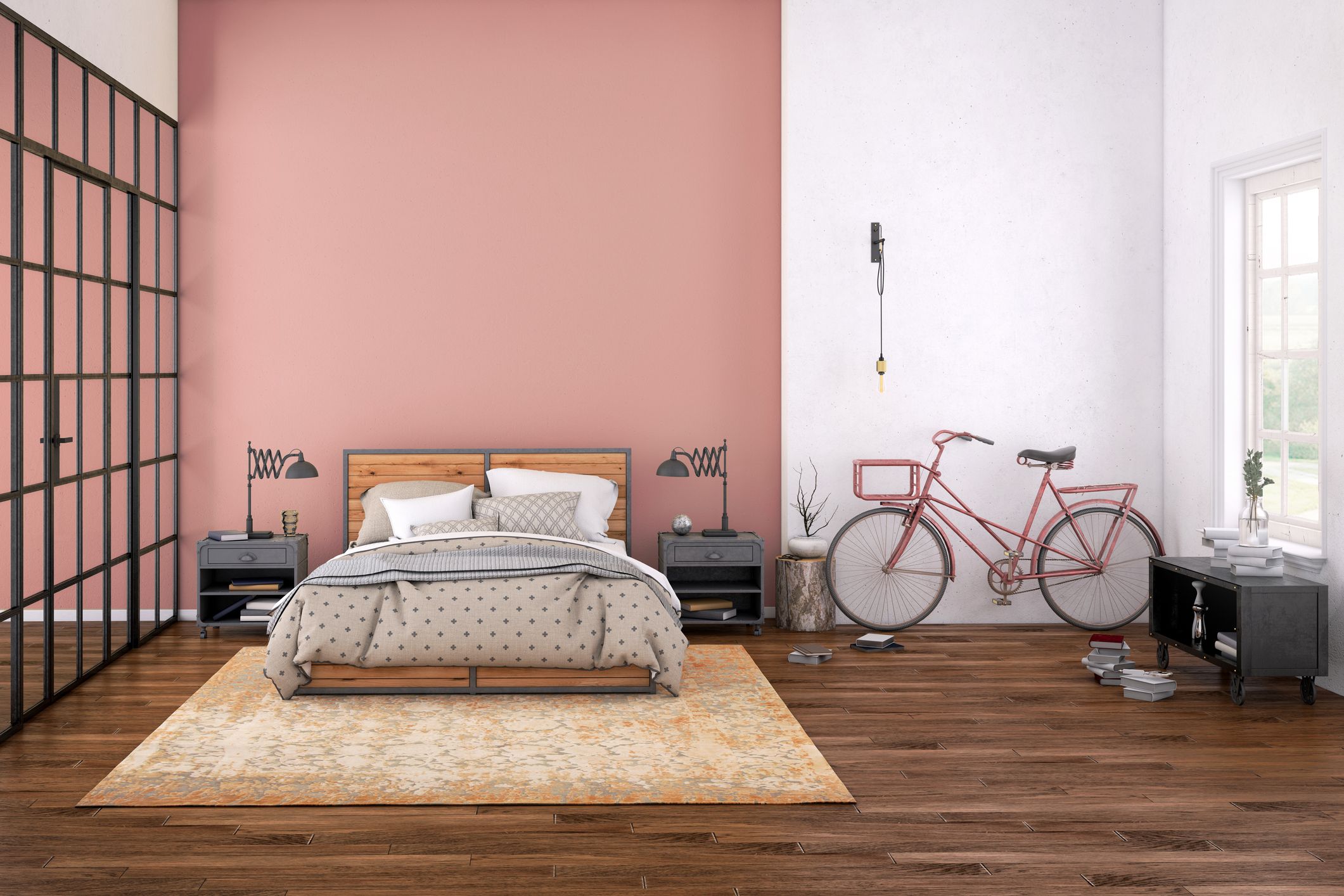 Kamar Warna Pink Nuansa Modern