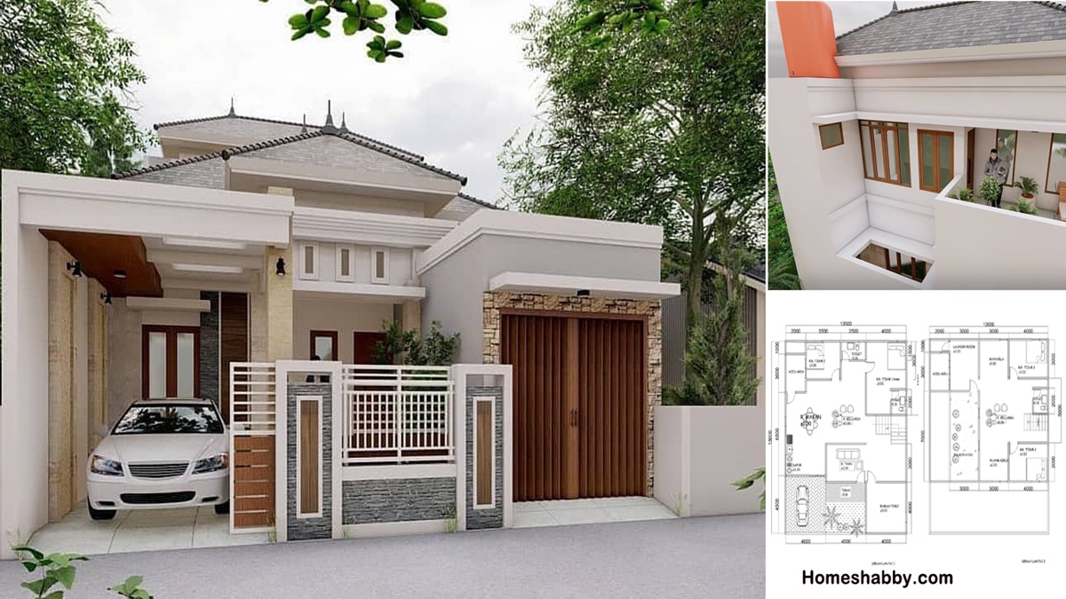 Model Ruko Sederhana 1 Lantai