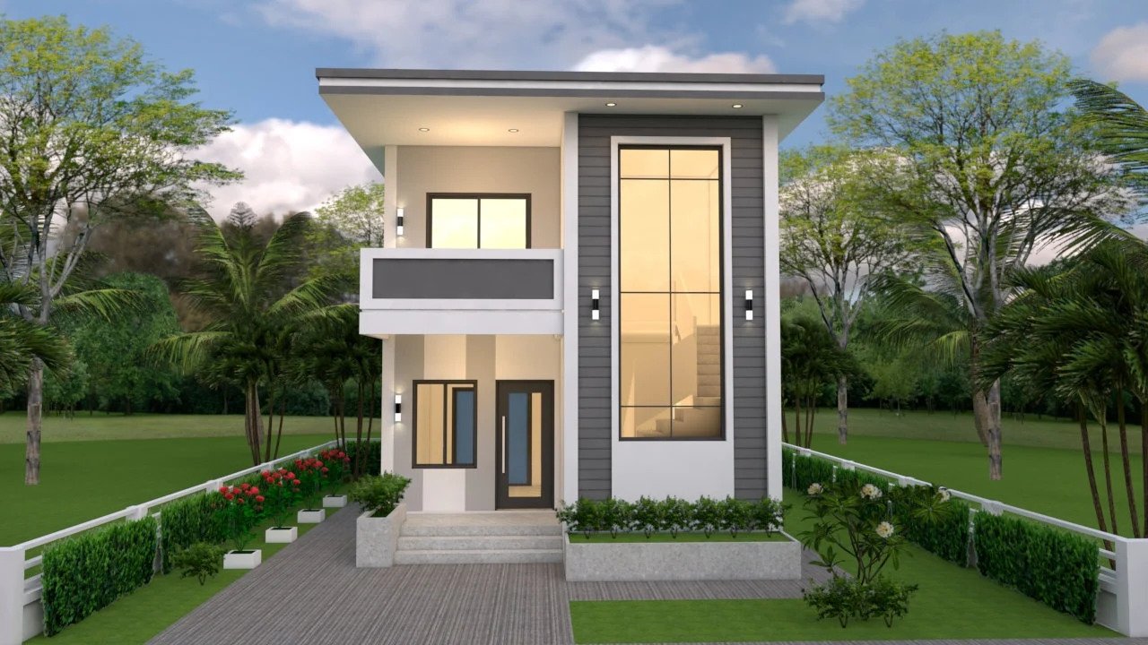 Desain Rumah 2 Lantai Sederhana Bergaya Modern