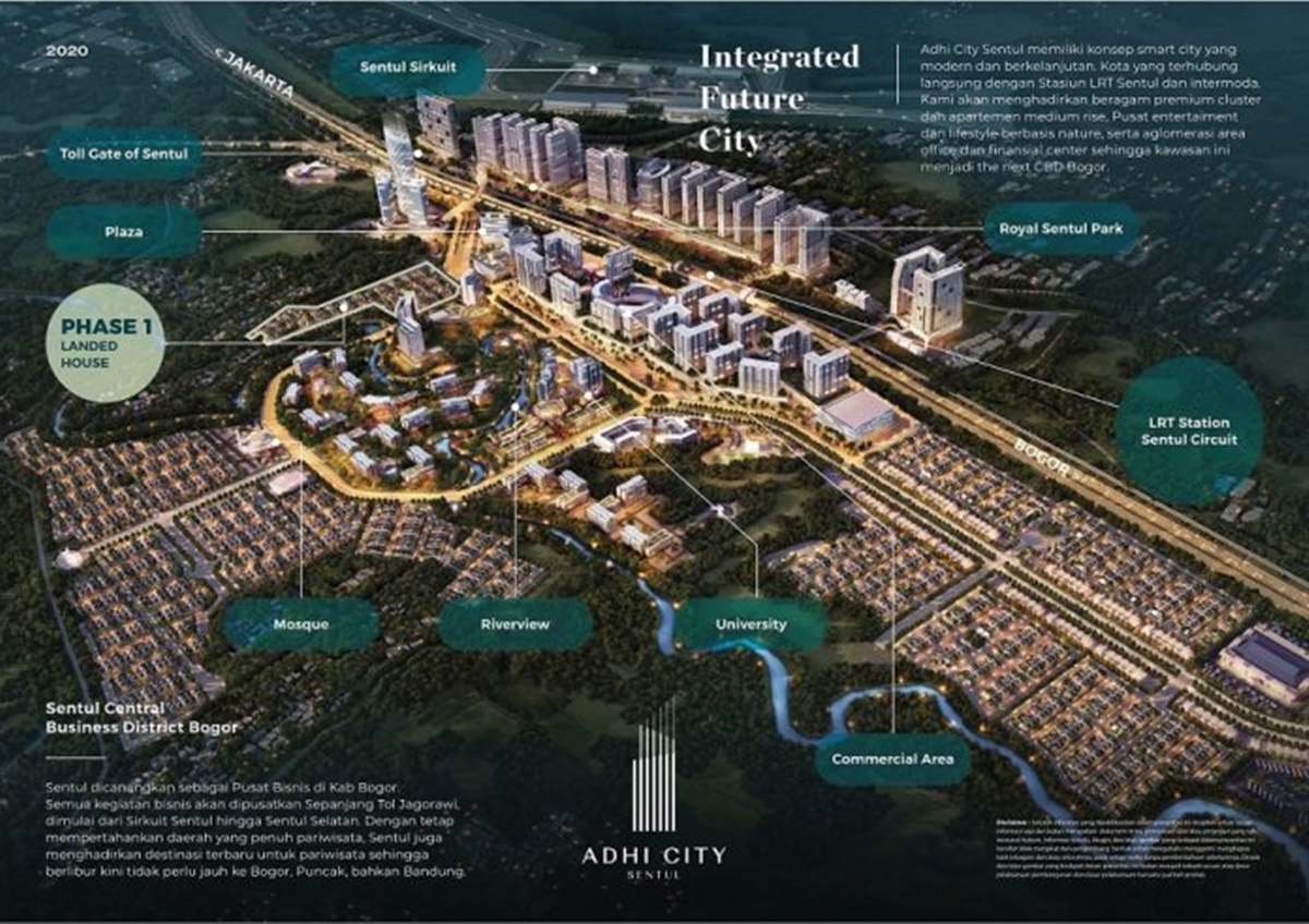 Denah Komplek Perumahan di Kota Mandiri