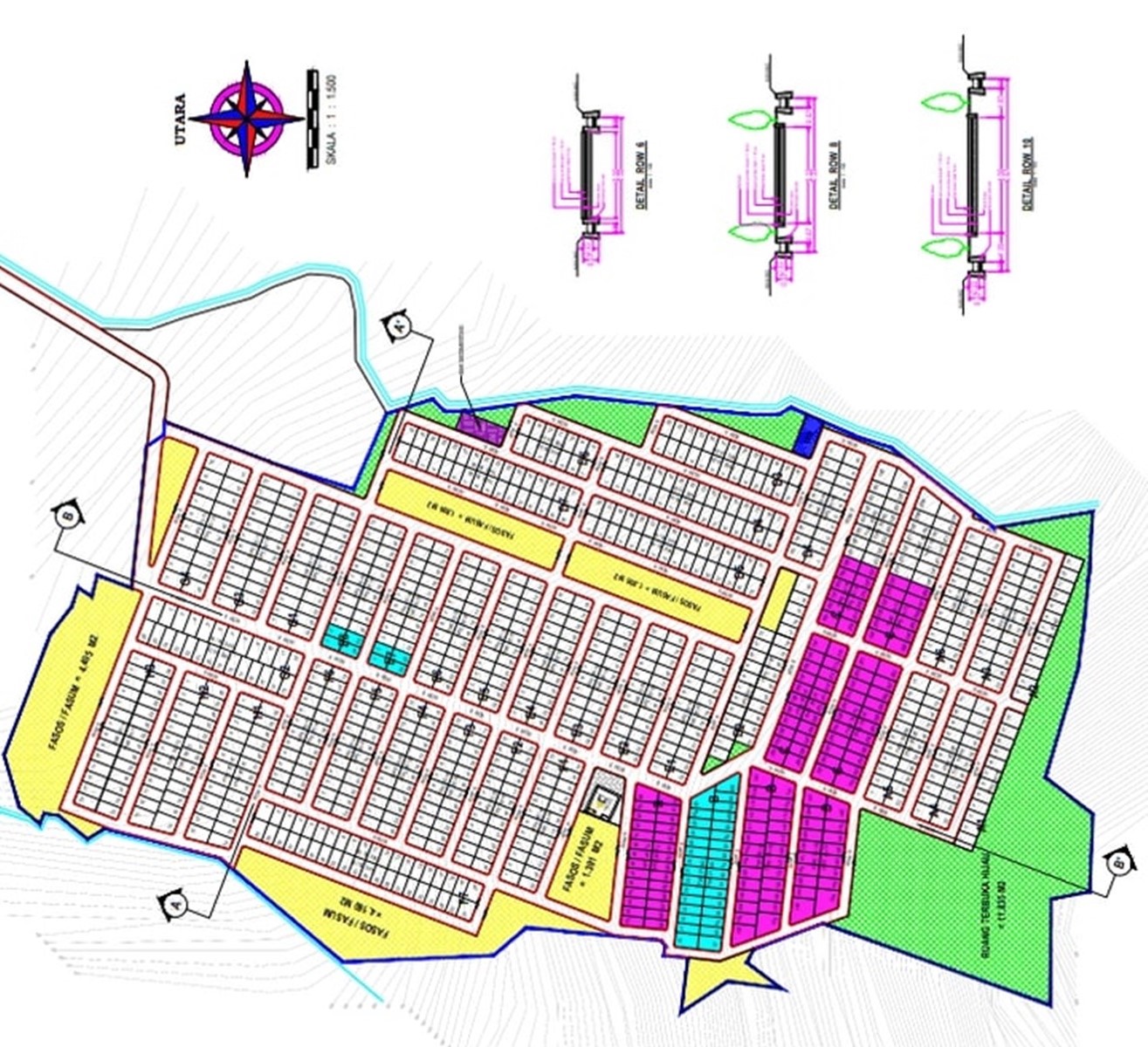 Denah Komplek Perumahan Subsidi