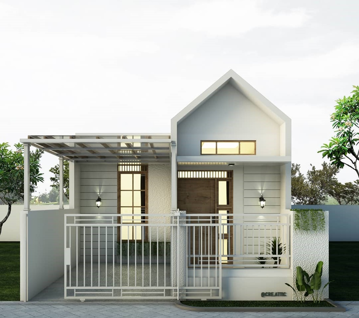 Desain Rumah Cluster Type 36