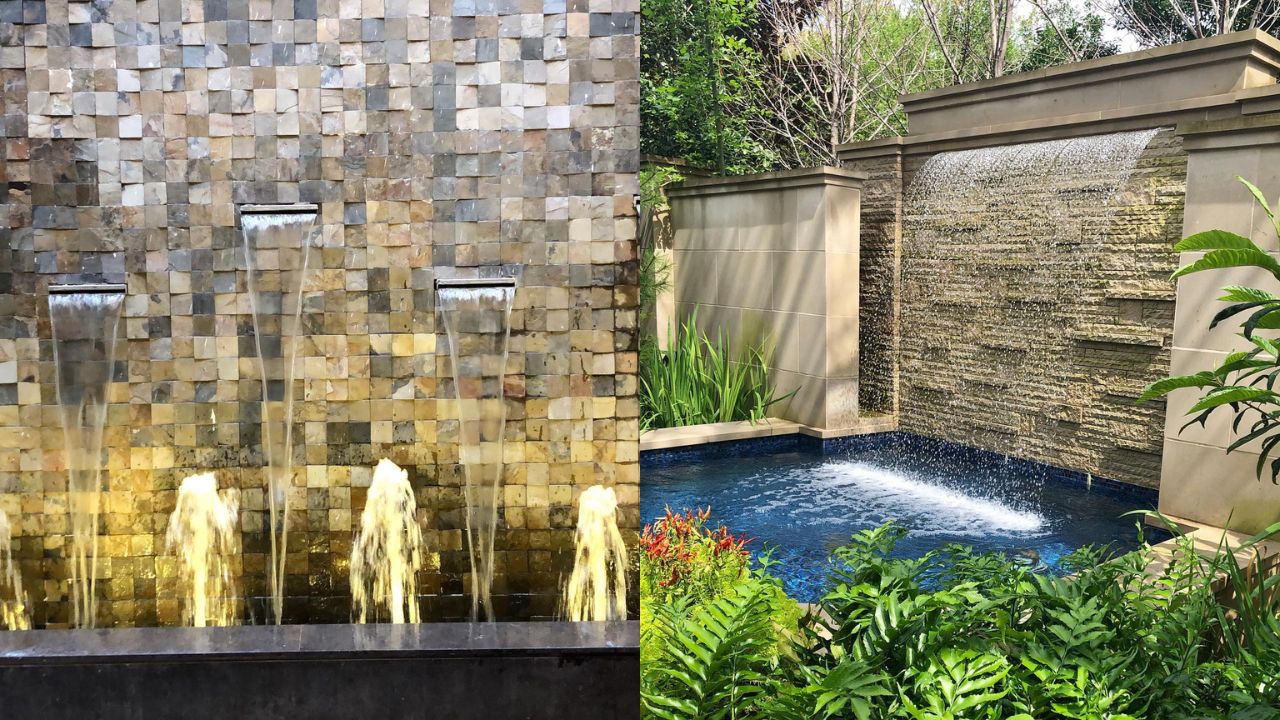Desain Air Terjun Dinding dalam Rumah