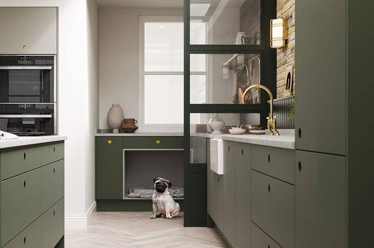 Dapur 3x2 dengan Partisi Ruangan