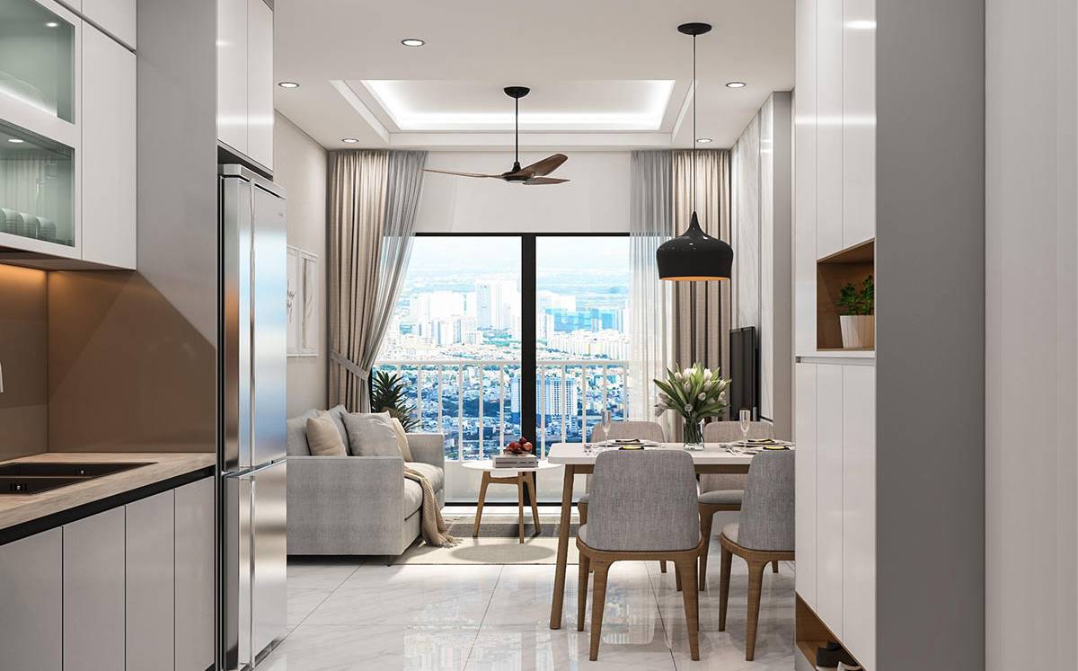 Desain Apartemen Tipe 36 dengan View Kota