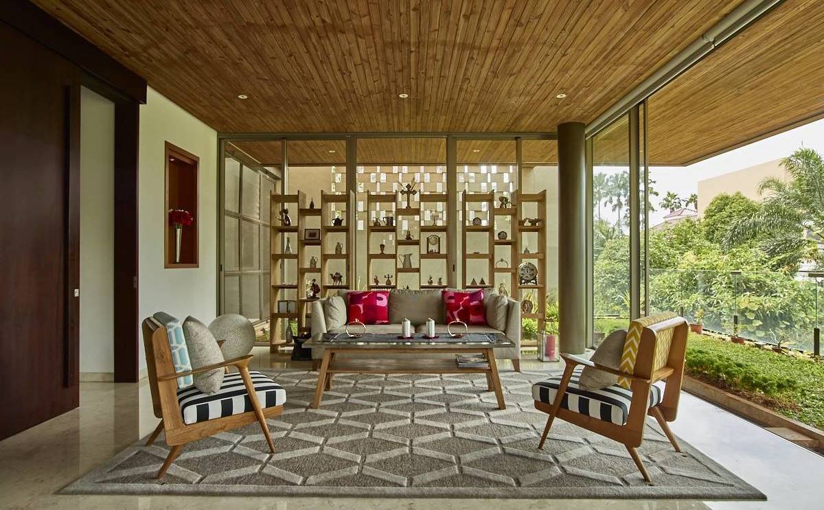 Desain Ruang Tamu di Teras Rumah Mewah