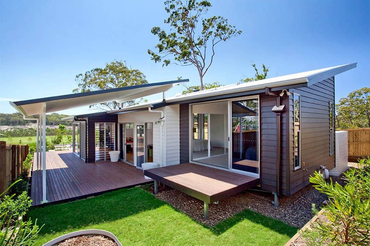 7 Desain Rumah Setengah Tembok Setengah Kayu yang Unik