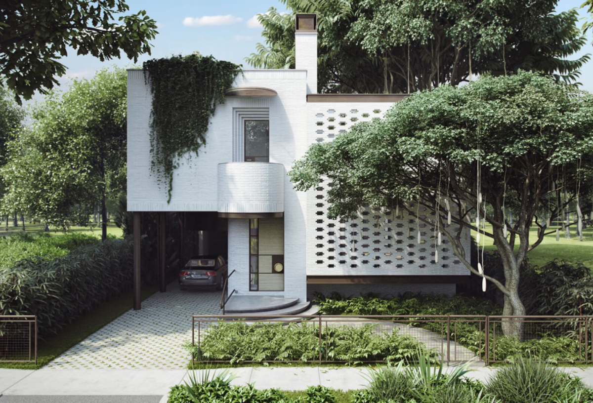 rumah minimalis futuristik