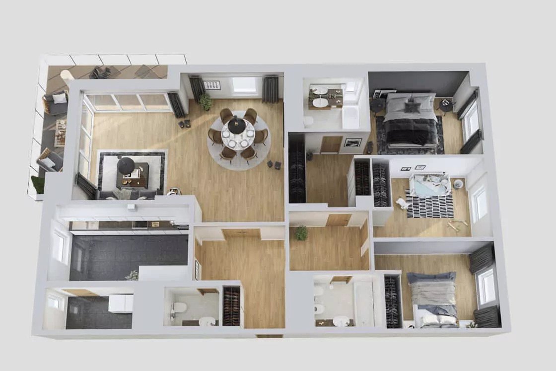 Desain Rumah Ukuran 8x12 Terbaru Gaya Japandi