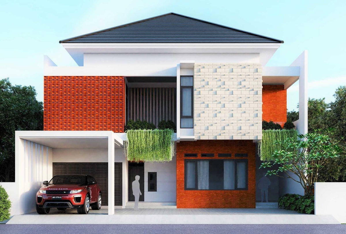 Desain Rumah 5x12 3 Kamar Tidur Dengan Rooftop