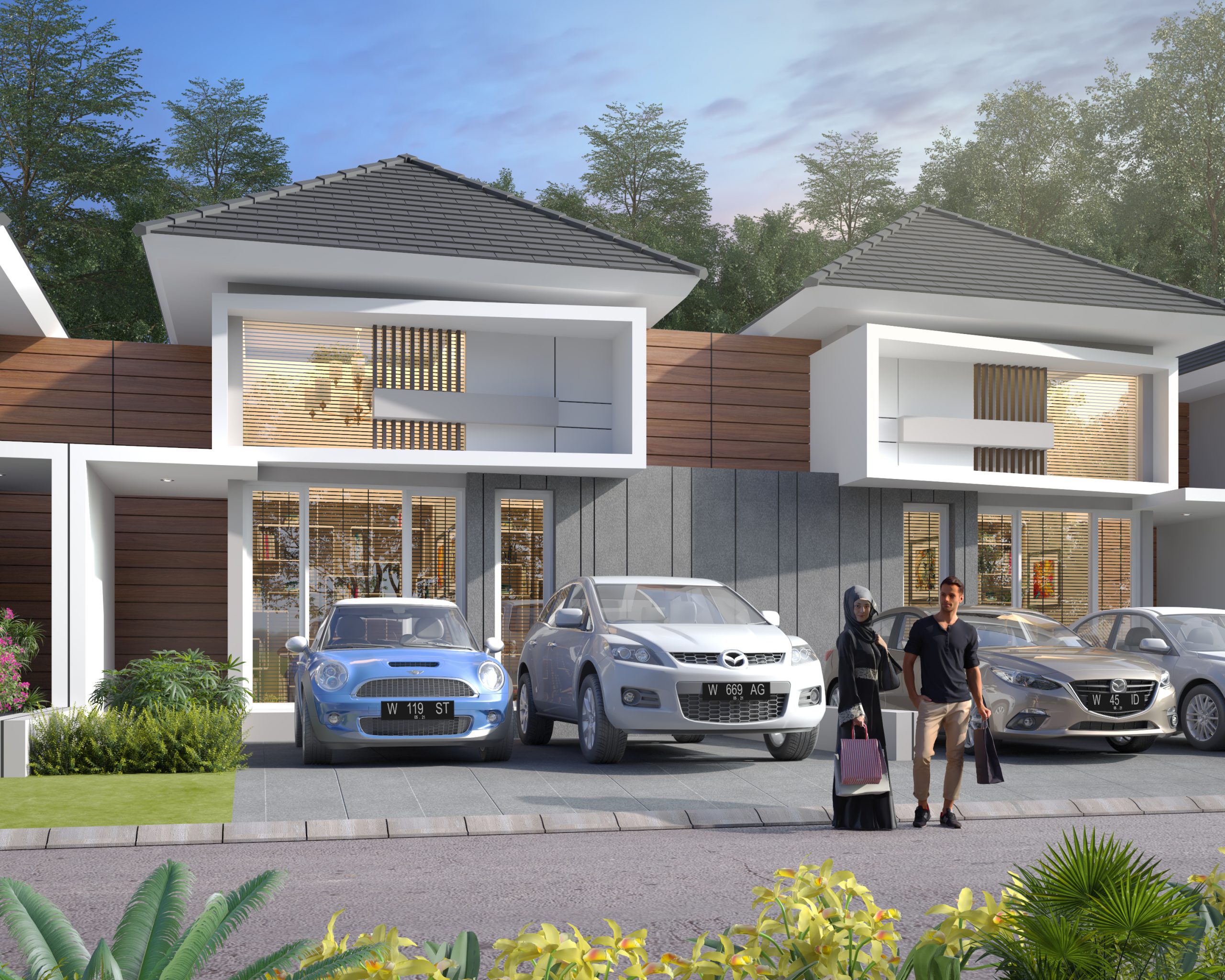 Desain Rumah 5x12 Tingkat 2