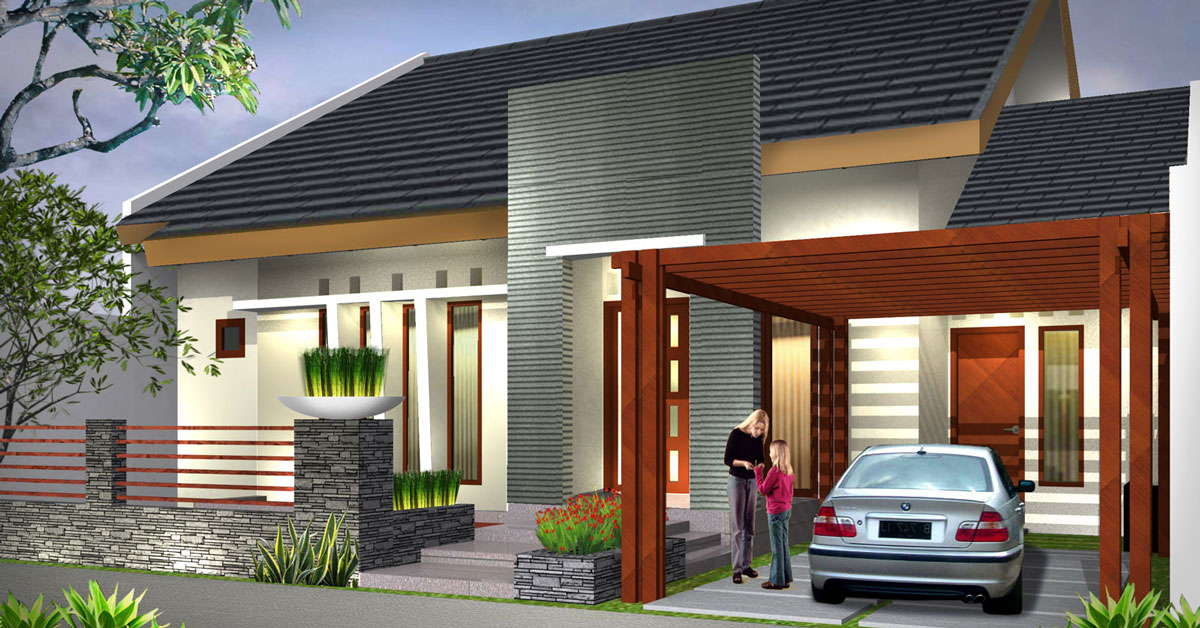 Desain Rumah 9x10 3 Kamar Tidur