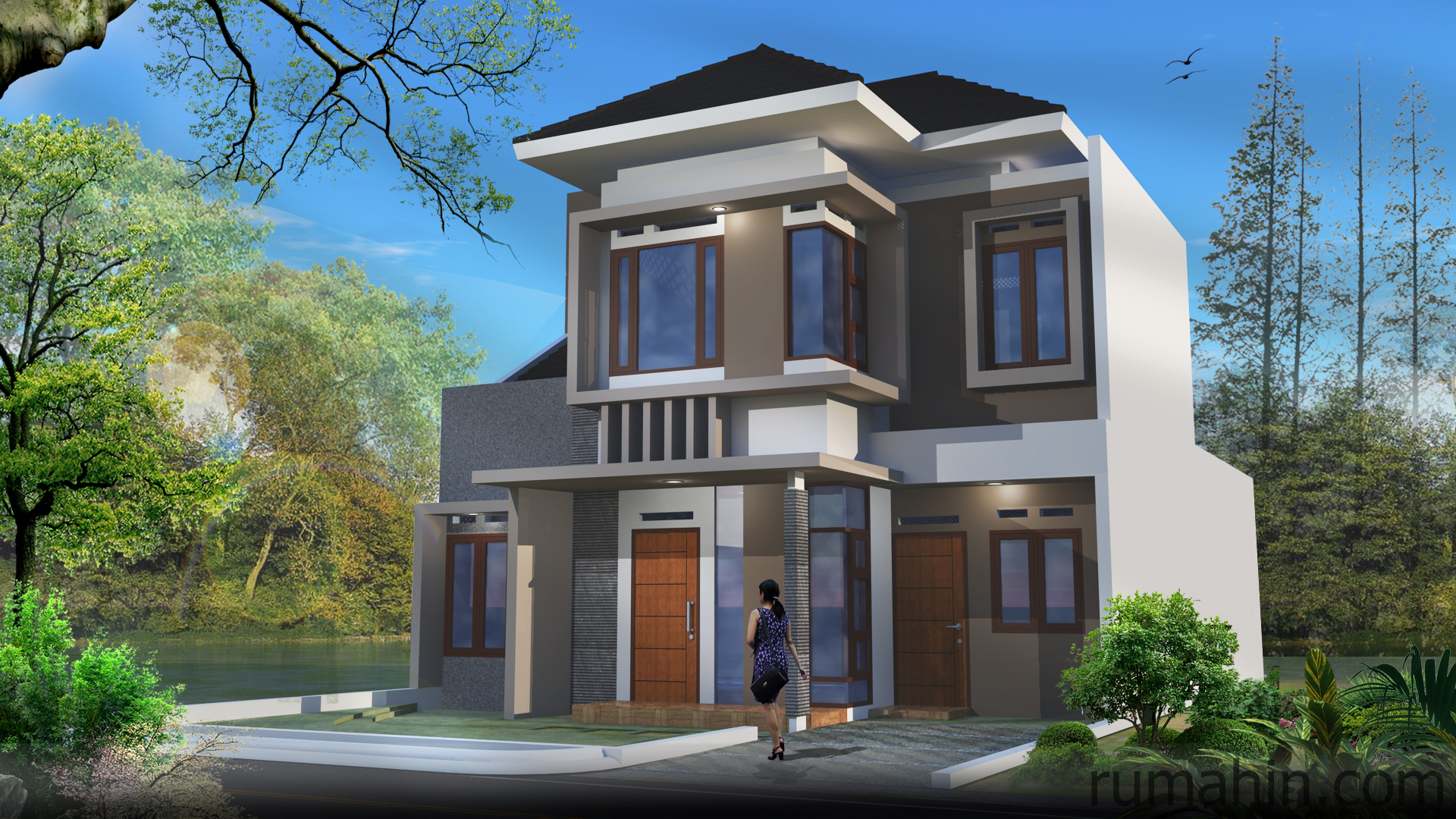 Desain Rumah 9x10 4 Kamar