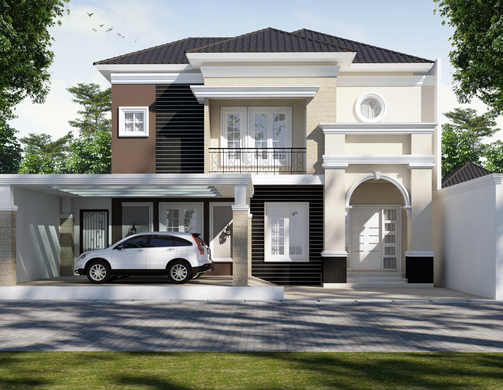 Desain Rumah Modern Mewah 9x10